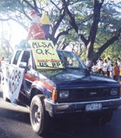 CONTEND-UP's float, Lantern Parade 2002, UP Diliman Academic Oval