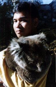 Me holding a koala, Adelaide, South Australia (1995)