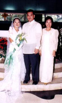 Danny and Joy with the former's mother