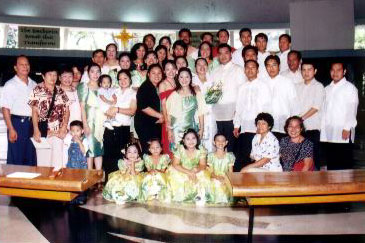 Danny and Joy with the latter's clan