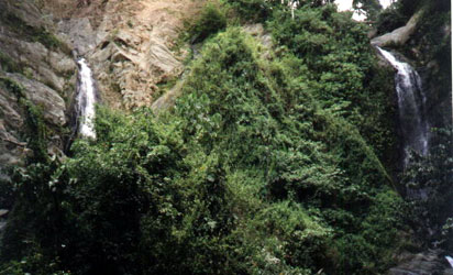 The twin waterfalls of Barangay Saad